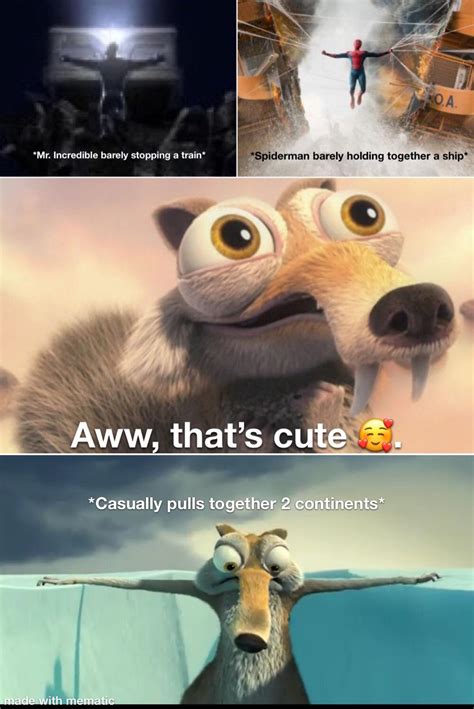 Scrat is STRONK : r/memes