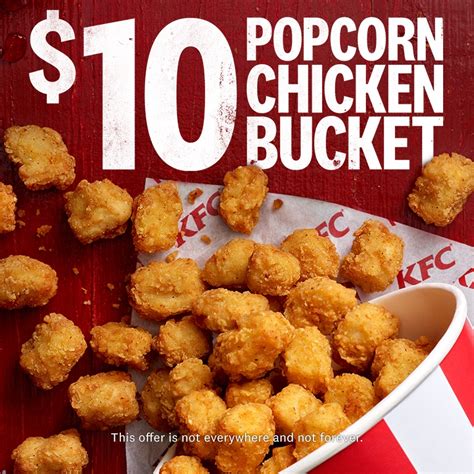 DEAL: KFC $10 Bucket of Popcorn Chicken | frugal feeds