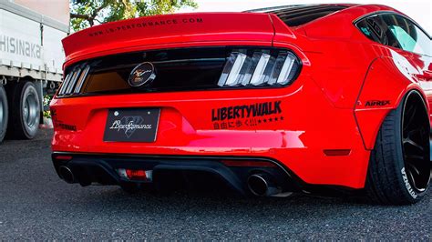 Ford Mustang gets Liberty Walk extra low and wide treatment - ForceGT.com