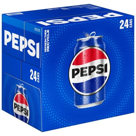 Pepsi Cola® Soda Cans, 24 pk / 12 fl oz - King Soopers