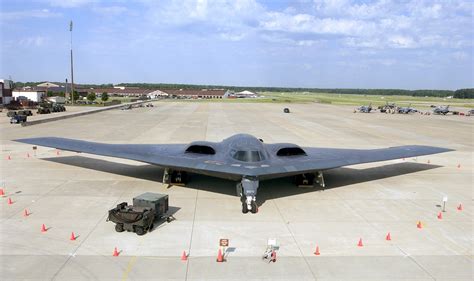 U.S. Air Force (USAF) B-2 Spirit stealth bomber at Langley Air Force ...