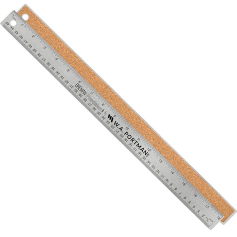 Buy Breman Precision Metal Ruler 18 Inch - Stainless Steel Cork Back ...