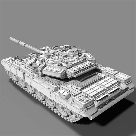 T90 Russian Tank - with turret interior 3D 모델 - TurboSquid 1590663