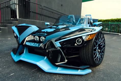 Three-Wheeled Polaris Slingshot Customized With Help From MLB's Yoenis ...