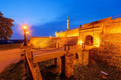 Kalemegdan Fortress Belgrade At Night