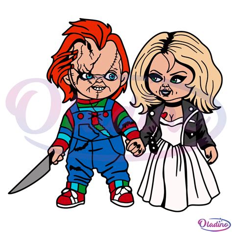 Chucky And Tiffany SVG Digital File, Halloween Svg