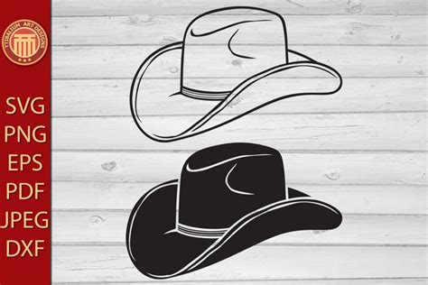 Cowboy Hat - eps, jpg, dxf, svg, pdf, png files (2220653)