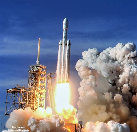 Space UpClose: More Photos of SpaceX Falcon Heavy Maiden Launch and ...