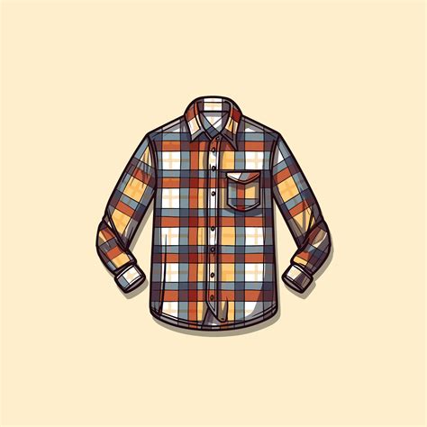 flannel shirt vector clip art illustration 28230219 Vector Art at Vecteezy