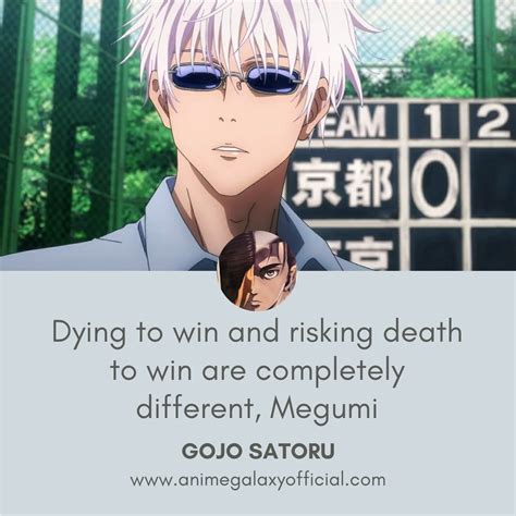 Powerful Quotes By Gojo Satoru in 2021 | Jujutsu, Anime galaxy ...