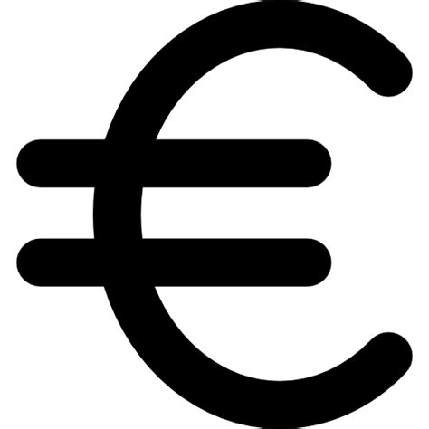 Símbolo de moneda del euro | Icono Gratis