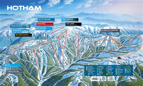 Hotham Alpine Resort Trail Map • Piste Map • Panoramic Mountain Map