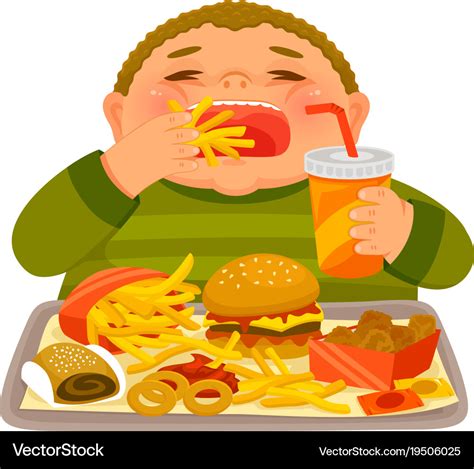 Kids Eating Junk Food Clipart