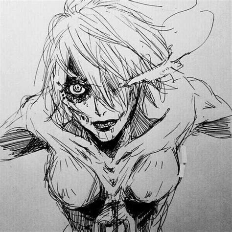 Annie Titan Form Manga Version | Attack on titan art, Anime sketch ...