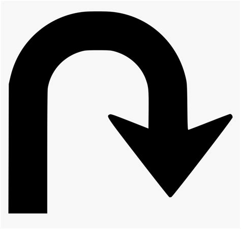 Uturn Right - U Turn Vector Png, Transparent Png - kindpng