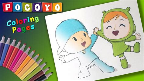 Pocoyo 2019 Coloring Pages for Kids. Pocoyo Meets Nina. New Season ...