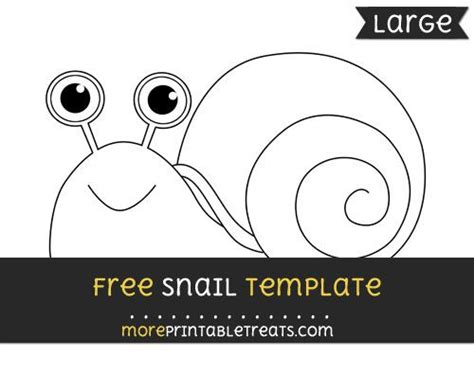 Free Snail Template - Large | Snail craft, Templates printable free, Dr ...