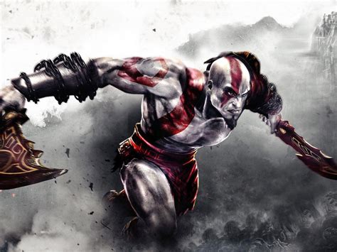 Kratos fighting in God of War 3 HD desktop wallpaper : Widescreen ...