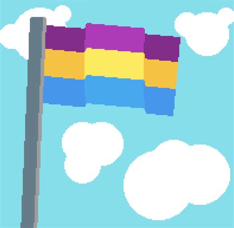 pan pride flag pixel art I made : r/PrideFlags