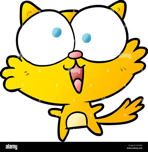 cute cartoon crazy cat Stock Vector Image & Art - Alamy