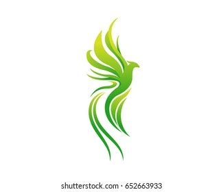 Green Phoenix Bird: Over 1,371 Royalty-Free Licensable Stock Vectors ...