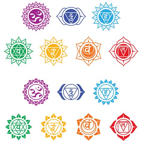 Chakra Symbols Vector Design 13131451 Vector Art at Vecteezy