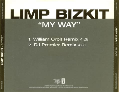 Limp Bizkit - My Way (Remixes) (2001, CD) | Discogs