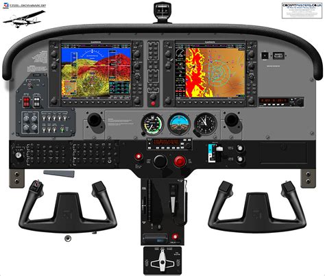 Cessna 172S Skyhawk Cockpit Poster With SVT Garmin G1000 Glass Cockpit ...