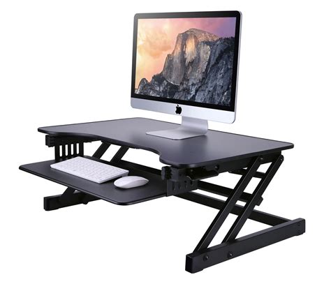 Adjustable Desk Riser ADR BLACK With Medium Anti-fatigue Mat MAFM - Etsy