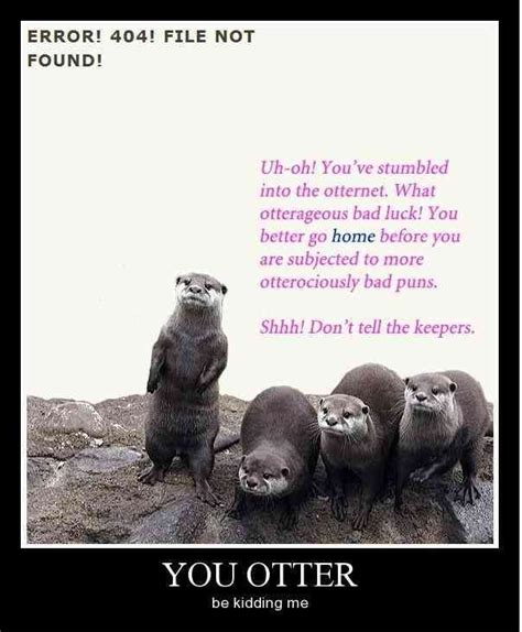 You Otter- Lol Hit | Otter puns, Puns, Bad puns