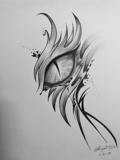 Dragon Eyes Drawing