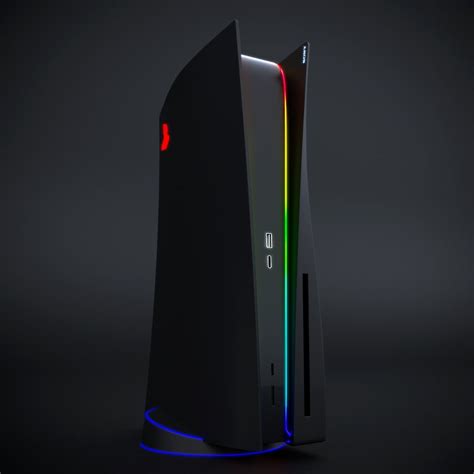 Tried to make an RGB Black version of the PS5 (3d) : gaming