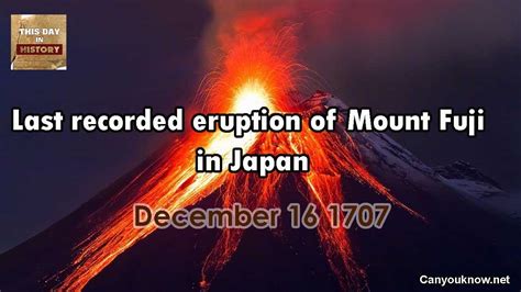 Mount Fuji Eruption