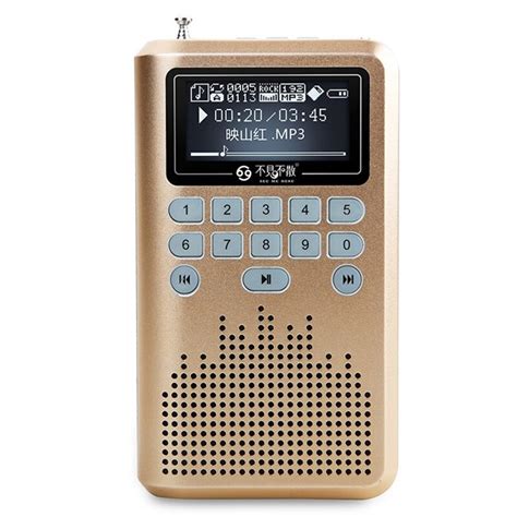 SEE ME HERE LV290 MP3 Player Portable FM Metal Shell Radio Player Audio ...