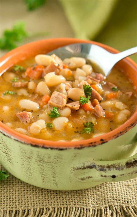 Instant Pot Ham White Bean Soup | Delicious Meets Healthy