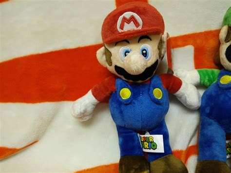 Super Mario Bros MARIO & LUIGI Plush New 12.5" 11" NINTENDO Licensed ...