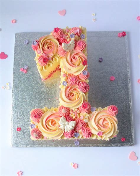 Pretty Number Cake - Karen's Cakes