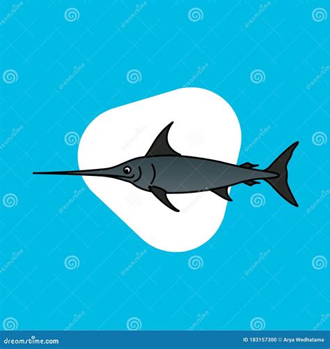 Swordfish Cartoon Illustration | CartoonDealer.com #83843559