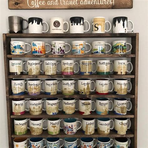 Coffee Mug Display You Are Here Mug Rack Coffee Mug Shelf ...