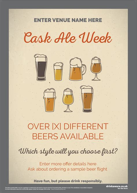 Cask Ale Week Poster | Promote Your Pub