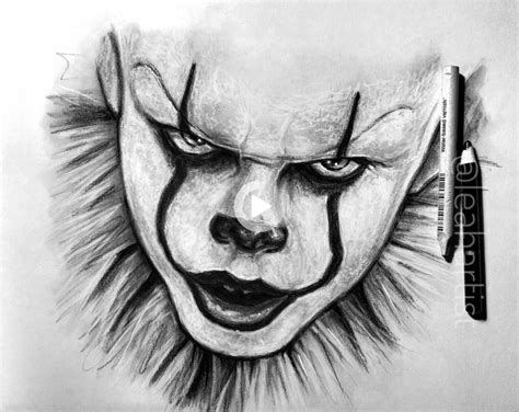 35 Ideas For Pennywise Drawing Face - Perangkat Sekolah