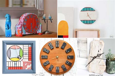 26 Unique DIY Upcycled Clocks You'll Want In Your Home - Pillar Box Blue