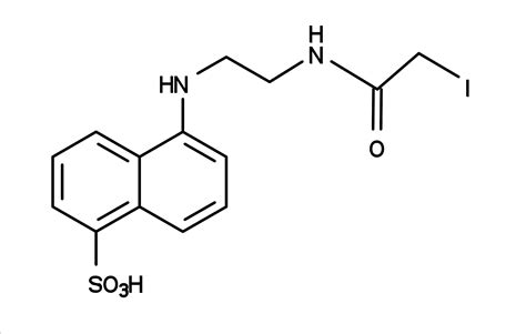 EDANS iodoacetamide [5-((((2-Iodoacetyl)amino)ethyl)amino)naphthalene-1 ...