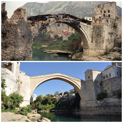 The Old Bridge at Mostar in Bosnia - Then & Now - 1993 & 2… | Flickr