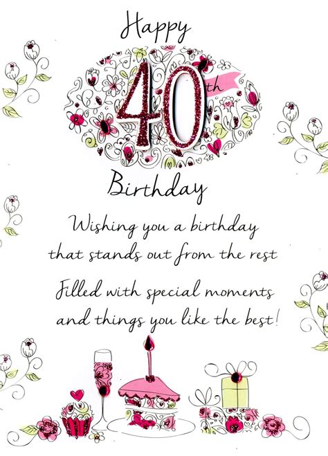 The Best Happy 40th Birthday Wishes - Home, Family, Style and Art Ideas