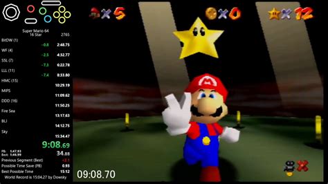 Super Mario 64 16star speedrun 15:26.50 - YouTube