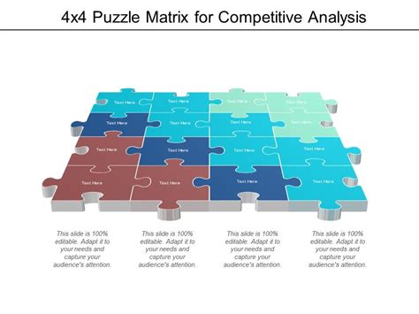 4x4 puzzle matrix for competitive analysis ppt powerpoint presentation ...