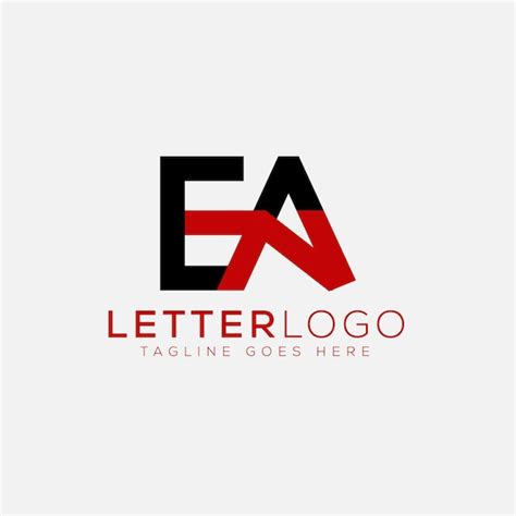 Premium Vector | Ea logo design template vector graphic branding element