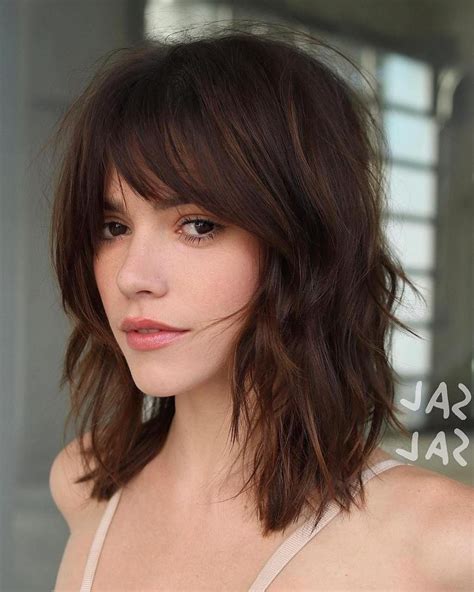 20 Best Collection of Shaggy Lob Hairstyles with Bangs