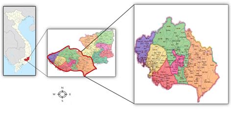 Administrative maps of Lam Dong Province, Vietnam. | Download ...